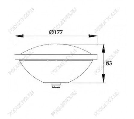 Лампа P708. LED. RGB 2 пр.. PAR56. 35 Вт. 12В AC. AISI-316