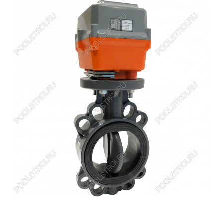 Дисковый поворотный затвор Aquaviva с электроприводом EPDM On-off d200/225 24VAC/DC