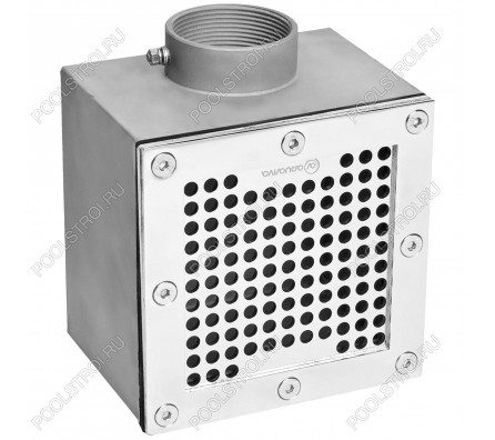 Донный слив под лайнер Aquaviva 2'', AISI 304 (150x150 мм)