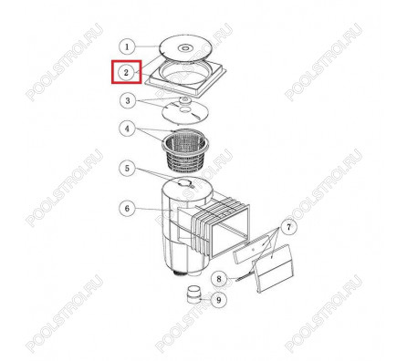 Рамка крышки скиммера серии Aquaviva EM0130/EM0140